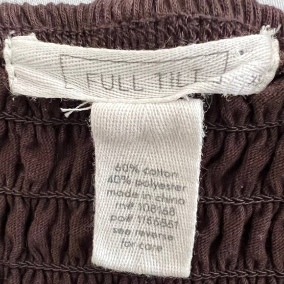 Full Tilt Brown Lace Cropped Tank Top - Picture 4 of 4